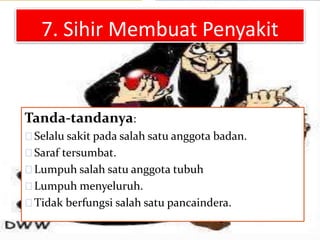 Tubuh tanda sihir pada Doa Menghilangkan