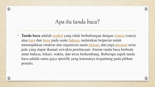 Tanda Baca