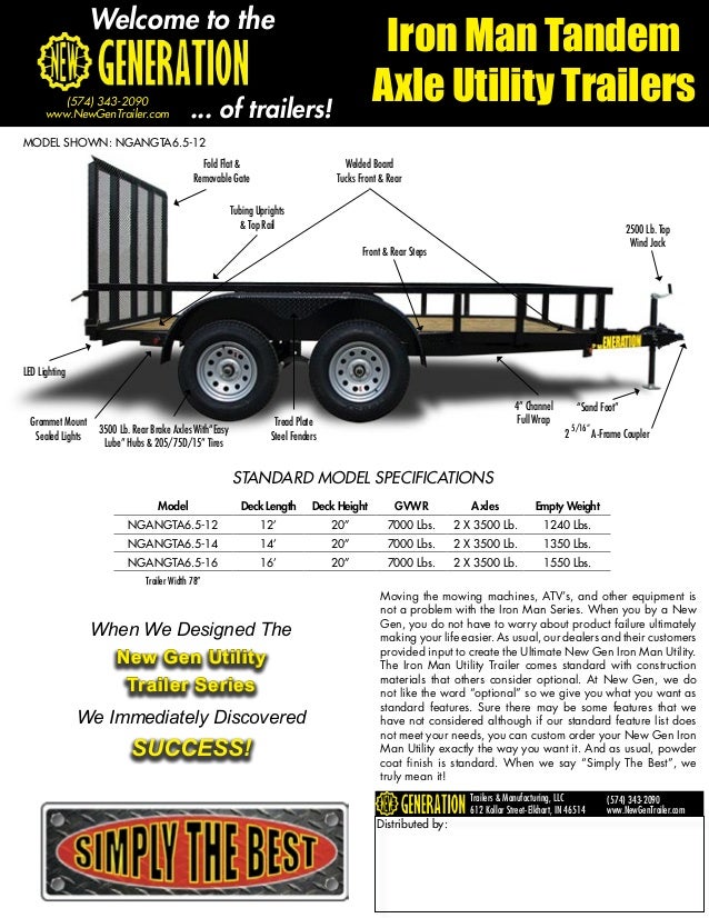 Tandem Axle Trailer