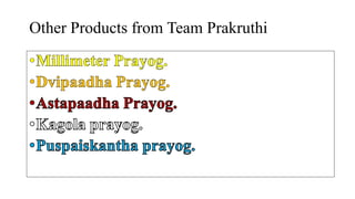 Other Products from Team Prakruthi
 