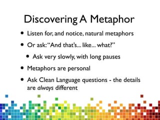 X-Ray Listening: Clean Language section for NLP Master Practitioner ...