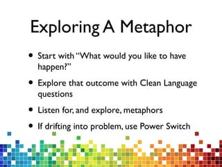 X-Ray Listening: Clean Language section for NLP Master Practitioner ...