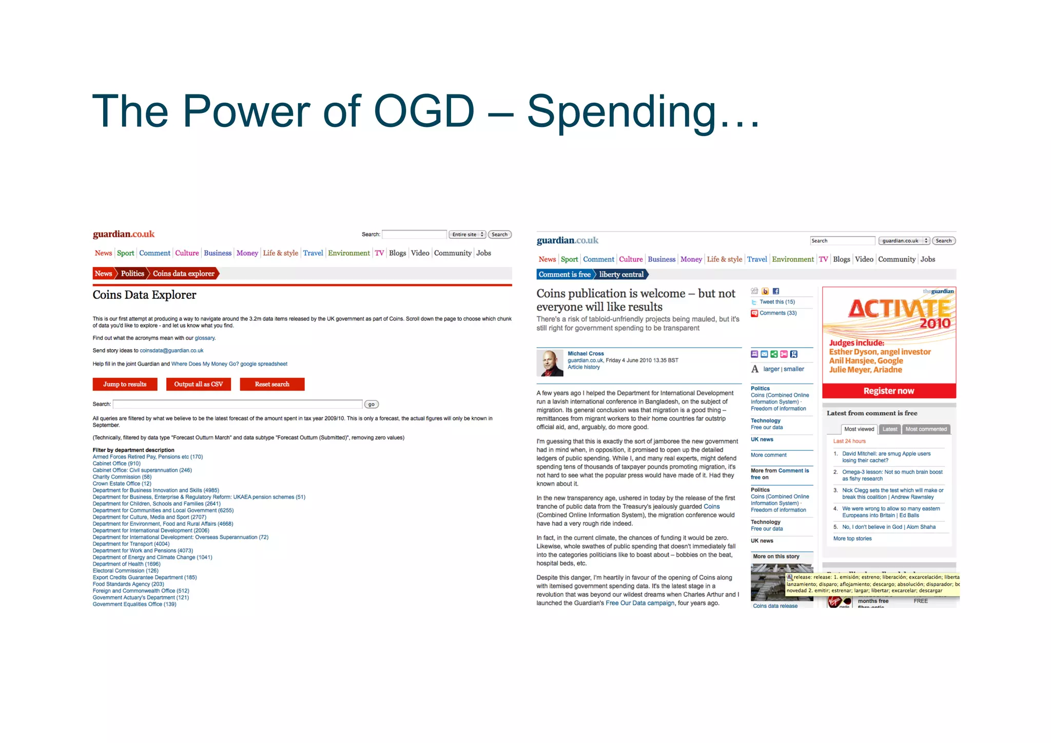 The Power of OGD – Spending…
 