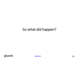gluent.com 29
So	
  what	
  did happen?
 