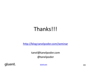 gluent.com 43
Thanks!!!
http://blog.tanelpoder.com/seminar
tanel@tanelpoder.com
@tanelpoder
 