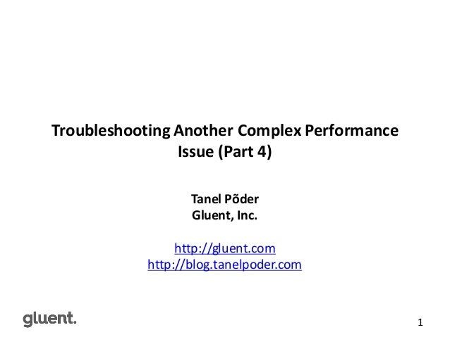 troubleshooting complex performance issues oracle seg performance issues