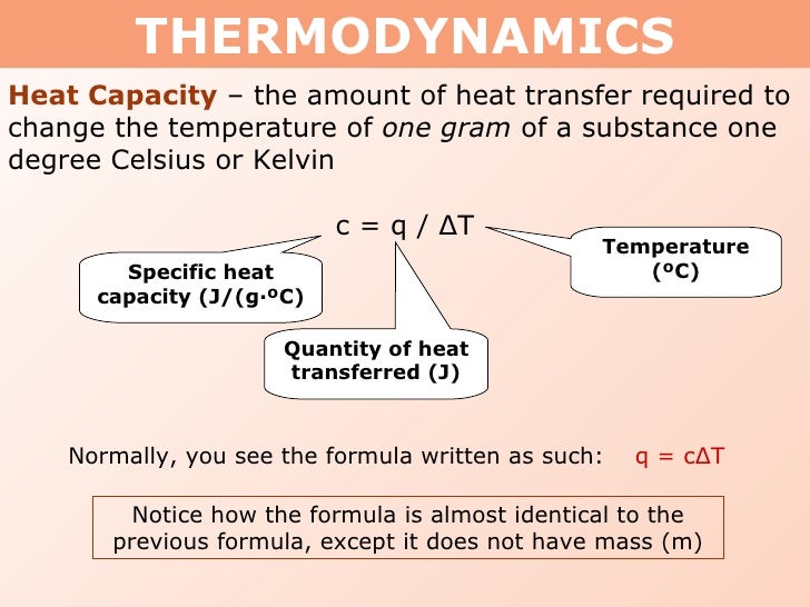 tang 01 heat capacity and calorimetry calorimetry formula
