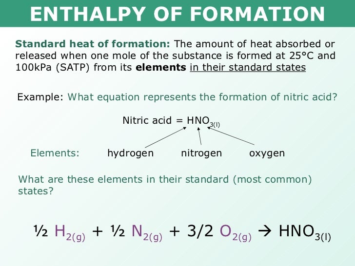 Tang 03 enthalpy of formation and combustion