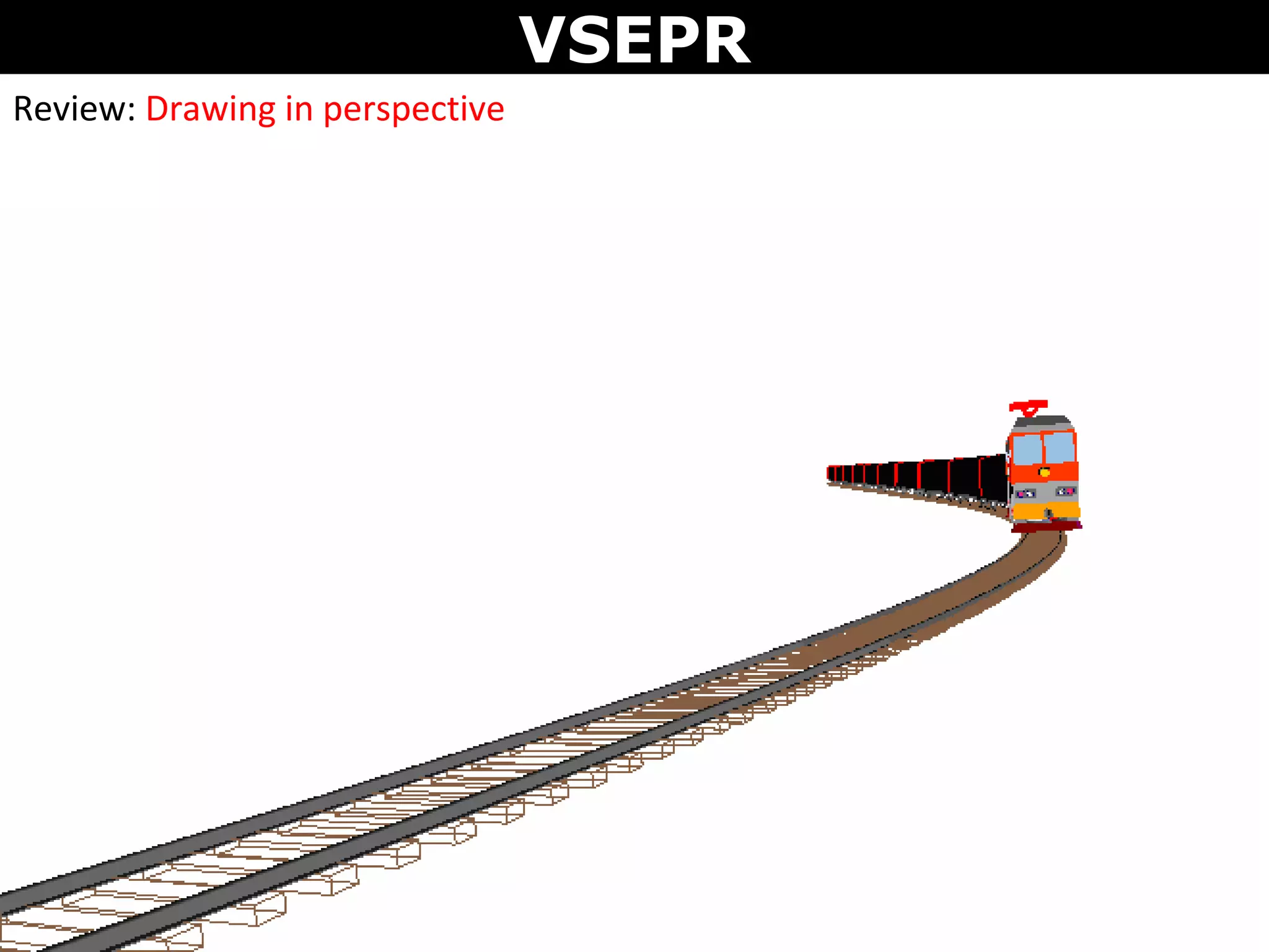 VSEPR
Review: Drawing in perspective
 