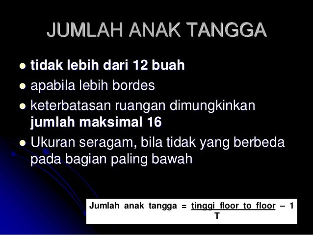 Tangga pada Bangunan Bertingkat Rendah