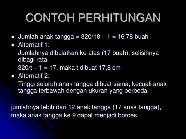 Tangga pada Bangunan Bertingkat Rendah
