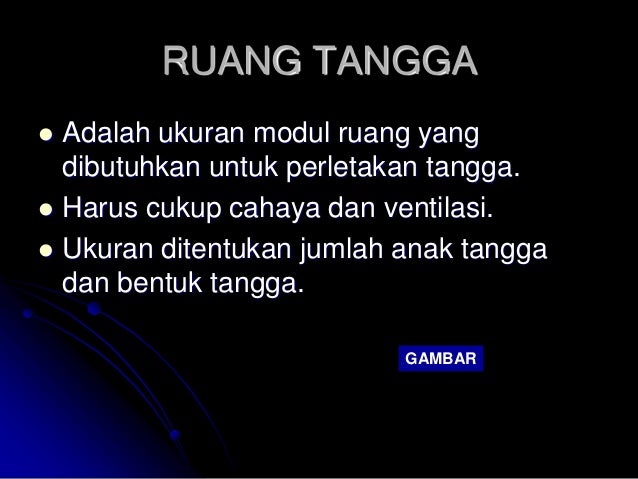 Tangga pada Bangunan Bertingkat Rendah