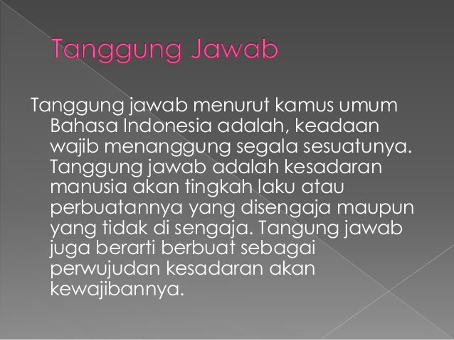 Tanggung Jawab