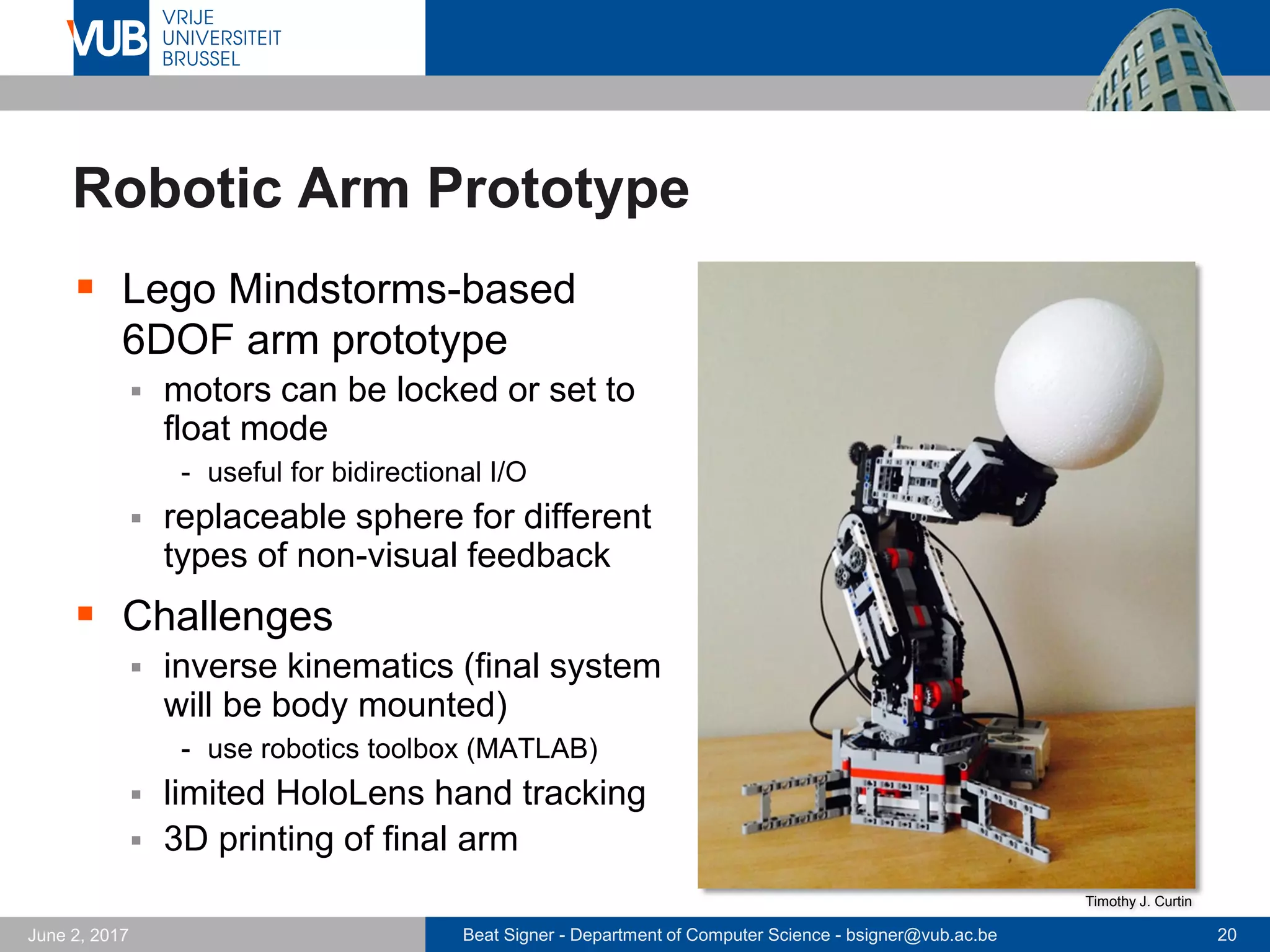 Beat Signer - Department of Computer Science - bsigner@vub.ac.be 20September 23, 2017
Collaborative TangHo Interaction
 