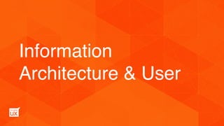 Information
Architecture & User
 