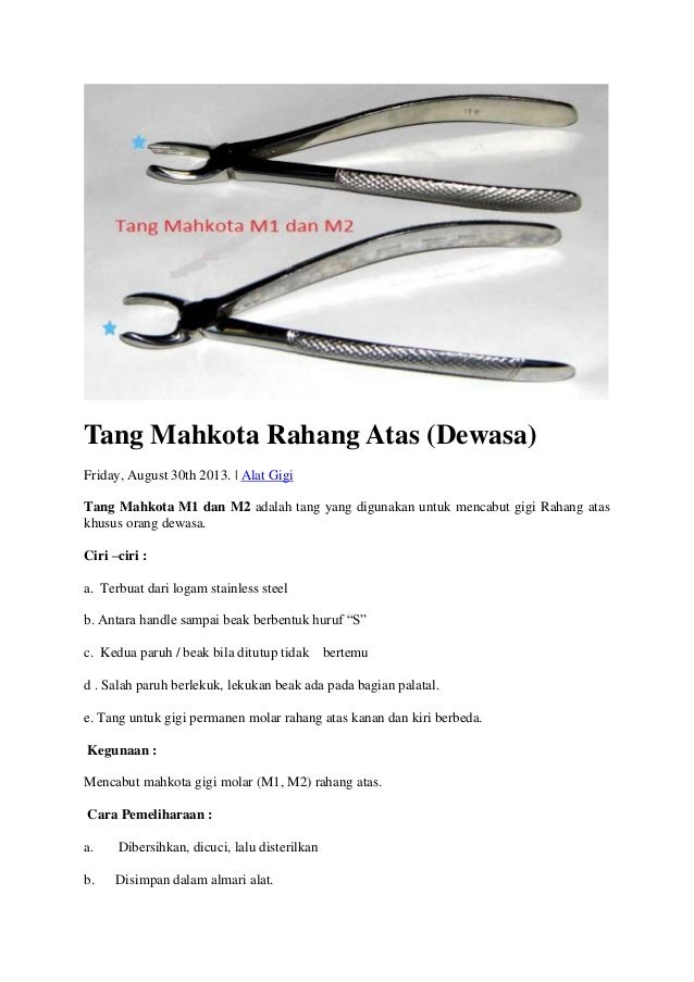 Tang mahkota rahang atas