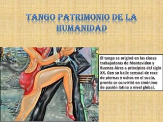 Tango una gran cultura de baile