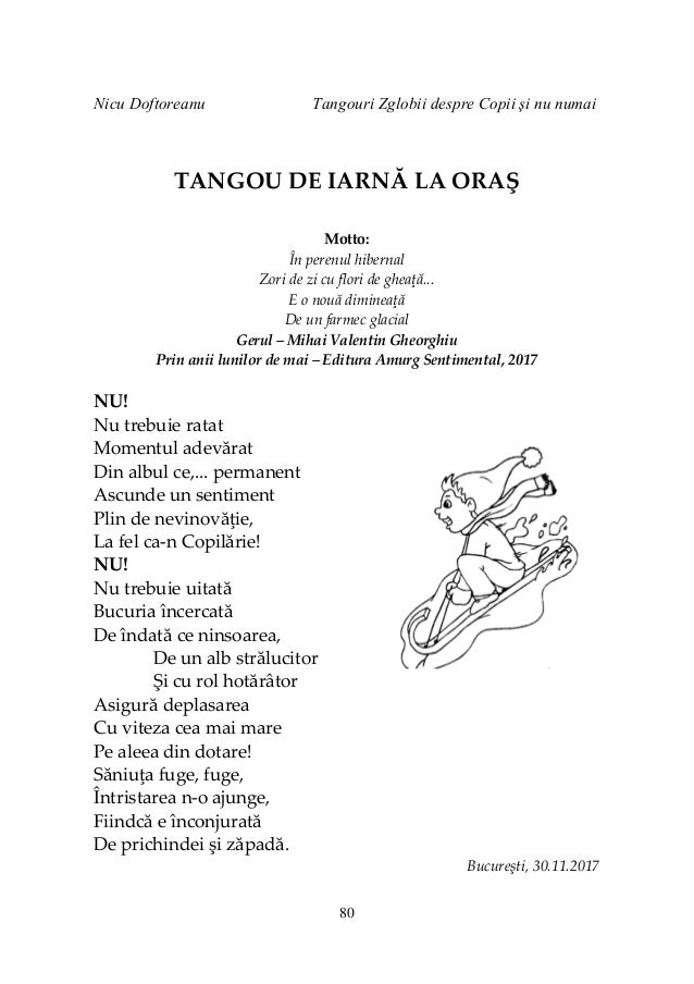 Nicu Doftoreanu Tangouri Zglobii Despre Copii Si Nu Numai