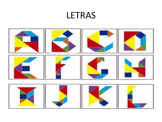 letras en tangram
