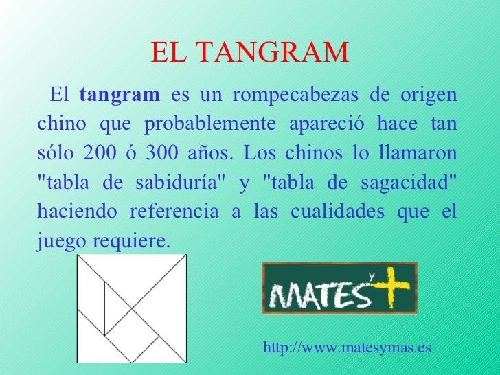 Resultado de imagen para concepto de tangram