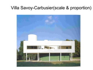 Villa Savoy-Carbusier(scale & proportion) 