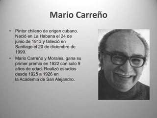Mario Carreño PPT
