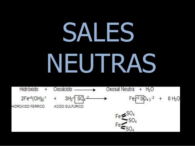 Sales neutras