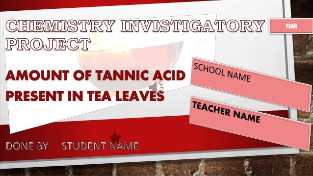 Tannic Acid In Tea