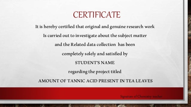 acidity in tea investigatory project
