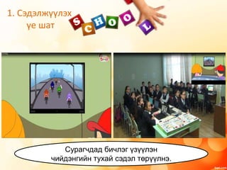 1. Сэдэлжүүлэх
үе шат
Сурагчдад бичлэг үзүүлэн
чийдэнгийн тухай сэдэл төрүүлнэ.
 