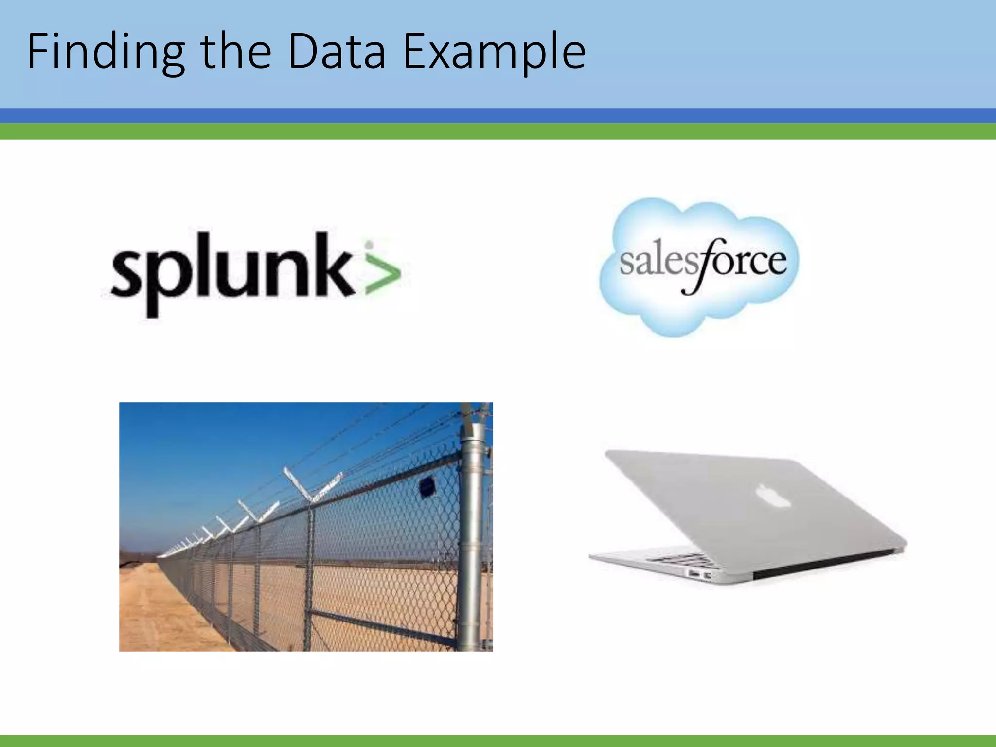 Finding the Data Example
 