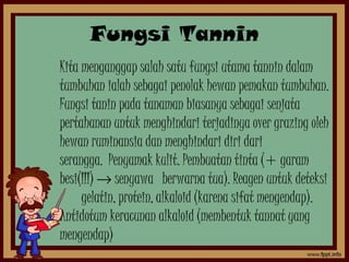 Tanin | PPT