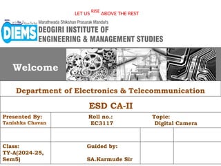 digital camera on bases of embedded system | PPTX