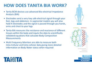 How does TANITA measure body composition? 