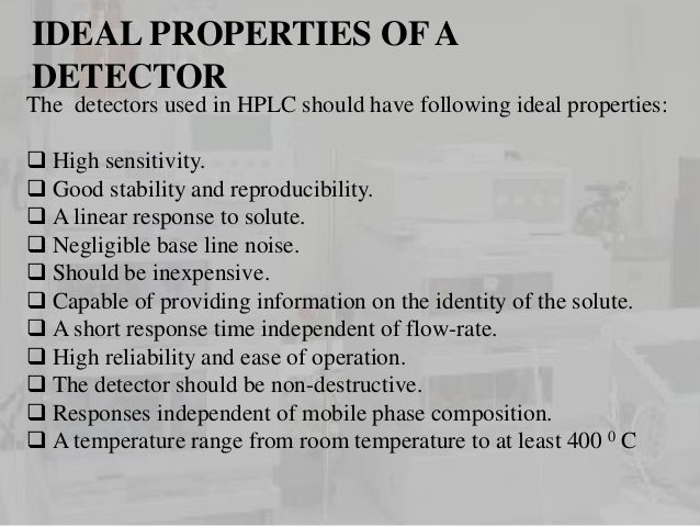 detectors used in hplc hplc detectors