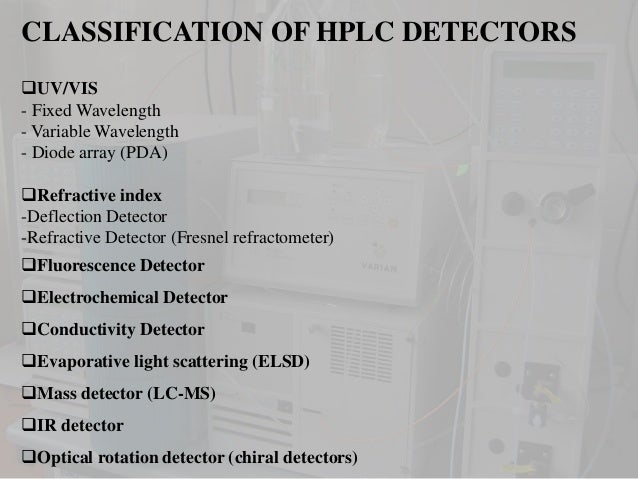 detectors used in hplc hplc detectors