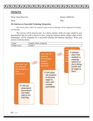 Tan, julius peter ed tech 2 assignment chapter 1 & 2 | PDF