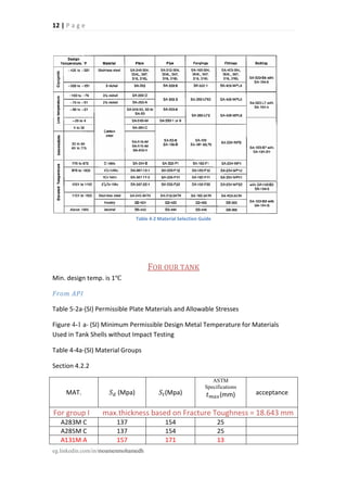 Tank design - word | PDF