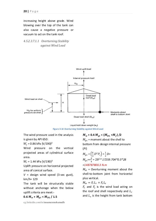 Api 650 Tank Design Calculation Spreadsheet For Fixed Roof ...