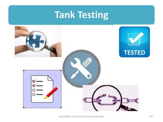 Tank Testing
eg.linkedin.com/in/moamenmohamedh 157
 
