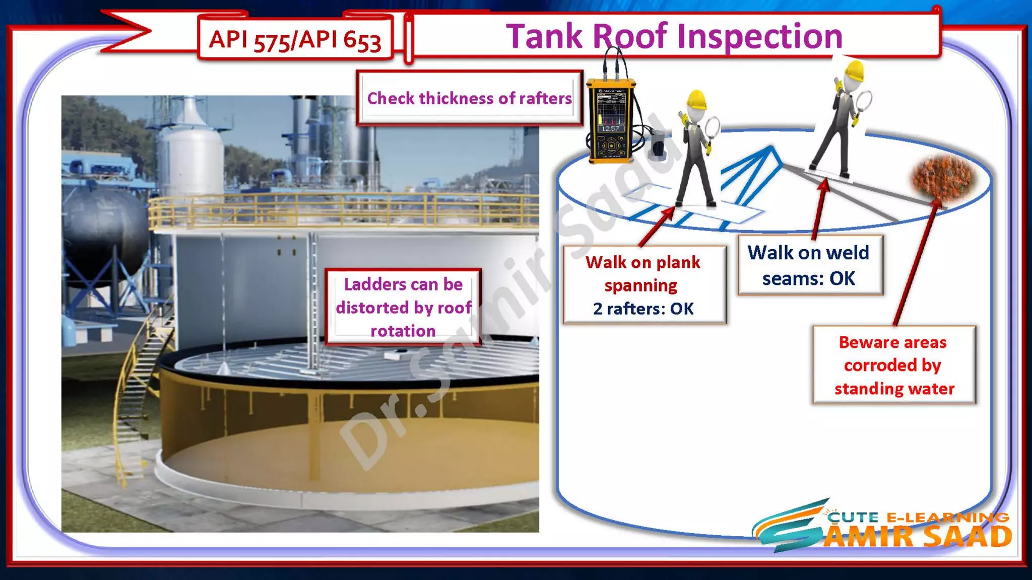 Tank Inspection as per API 653 & API 575- Dr. Samir Saad 
