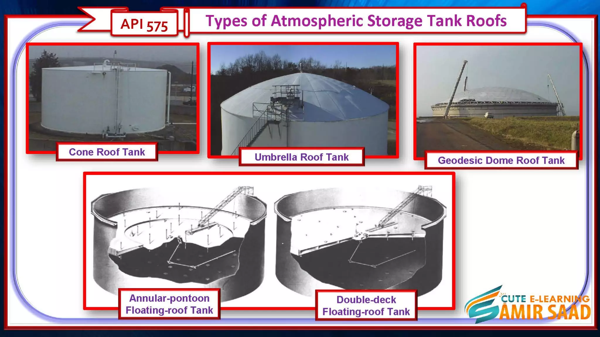 Tank Inspection as per API 653 & API 575- Dr. Samir Saad 