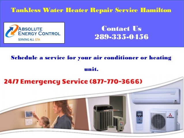 tankless water heater repair and installation service hamilton
