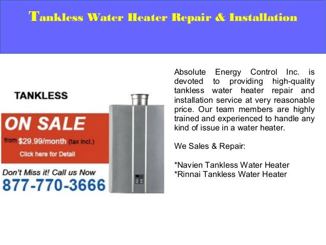tankless water heater repair and installation service hamilton