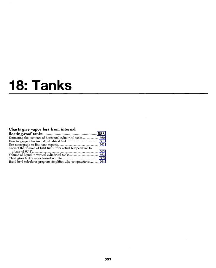Tank Chart Calculator