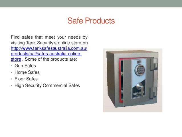 Tank Security Safes Australia
