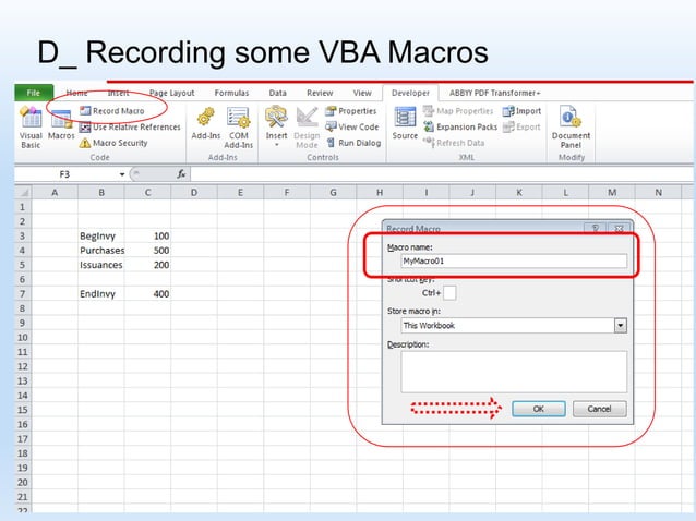 Introduction to Excel VBA/Macros | PPT
