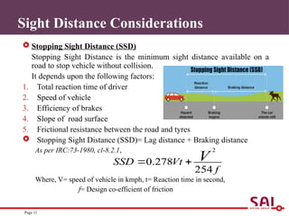 Sight Distance Highway Engineering Tanmoy_Basic_Geometric_Design highways 1.pptx