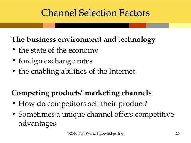 channel selection factorschannel