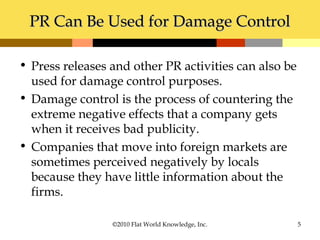 Chapter 12: Public Relations and Sales Promotions | PPT